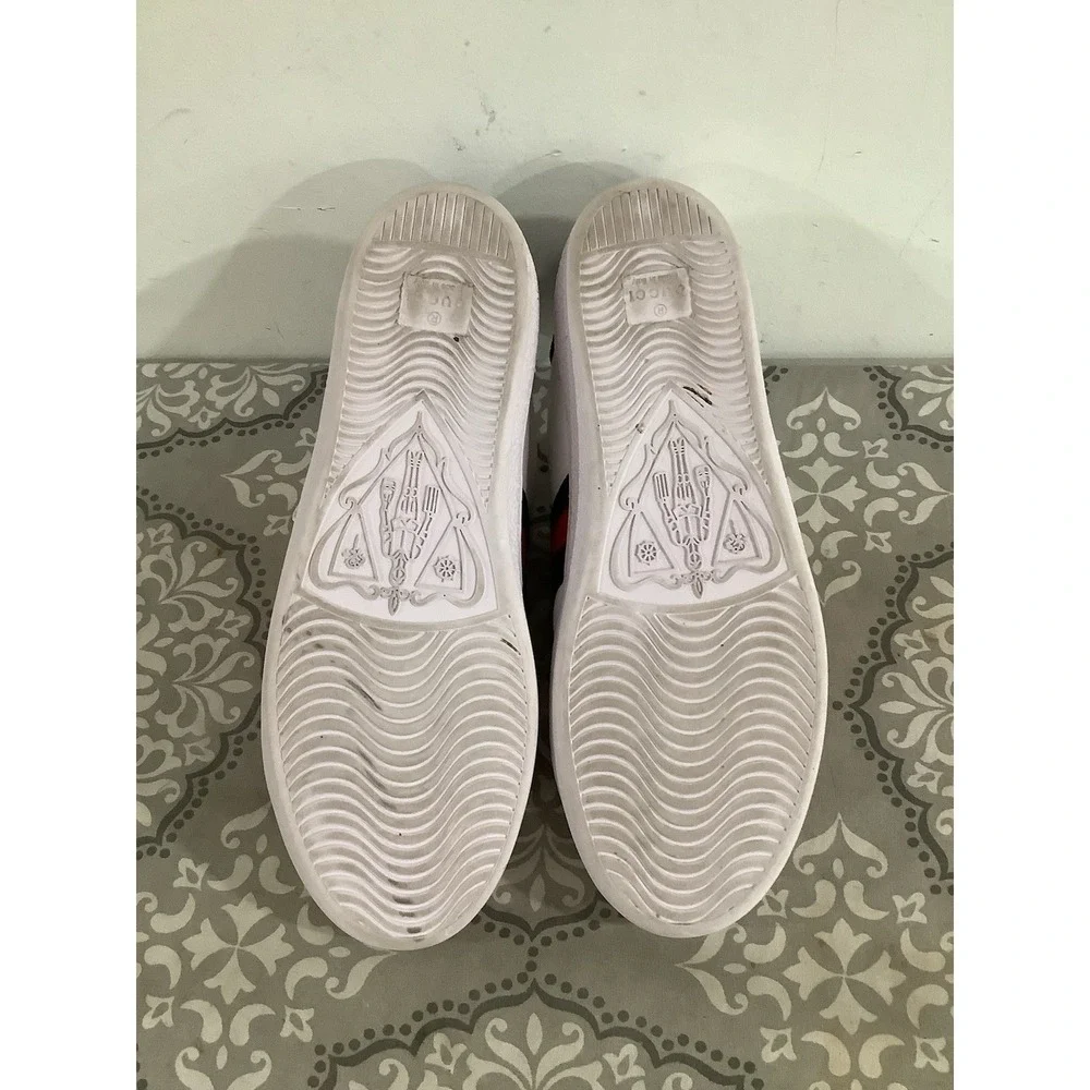 Gucci White Leather Lace Up Sneakers | Men's Size 39-40 (9us)